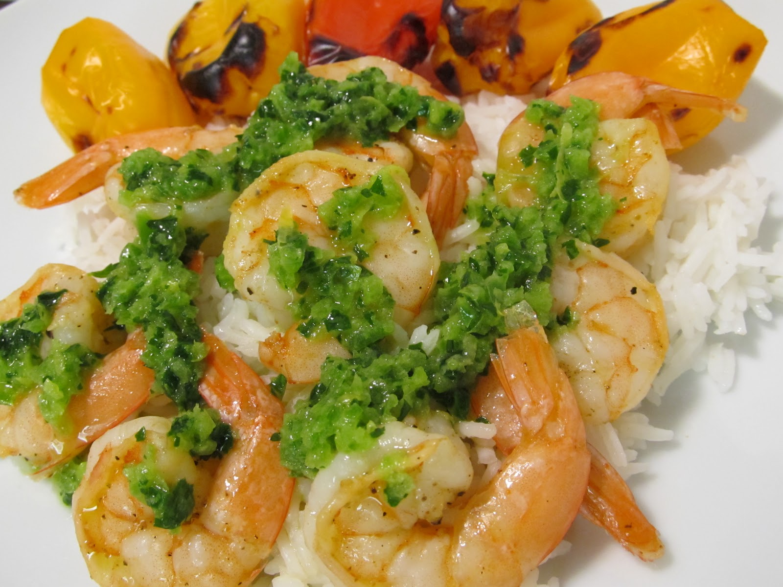 Jenn's Food Journey Grilled Shrimp with Jalapeno Dressing