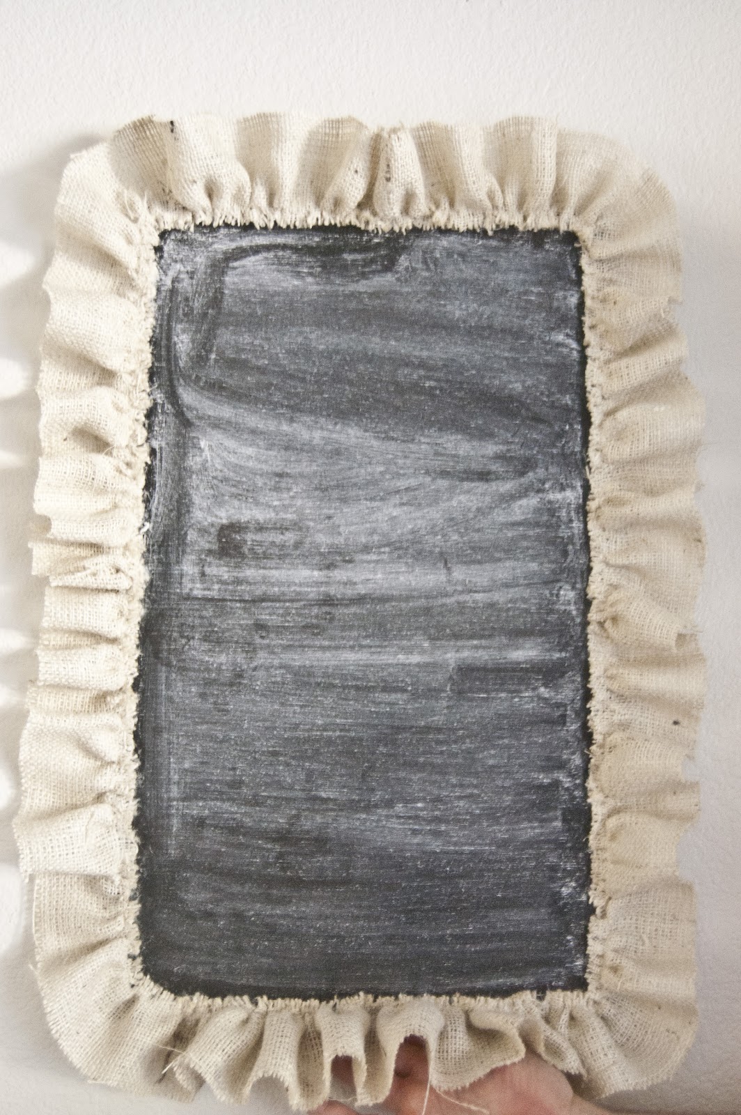551 east Ruffled Burlap Framed Chalkboards