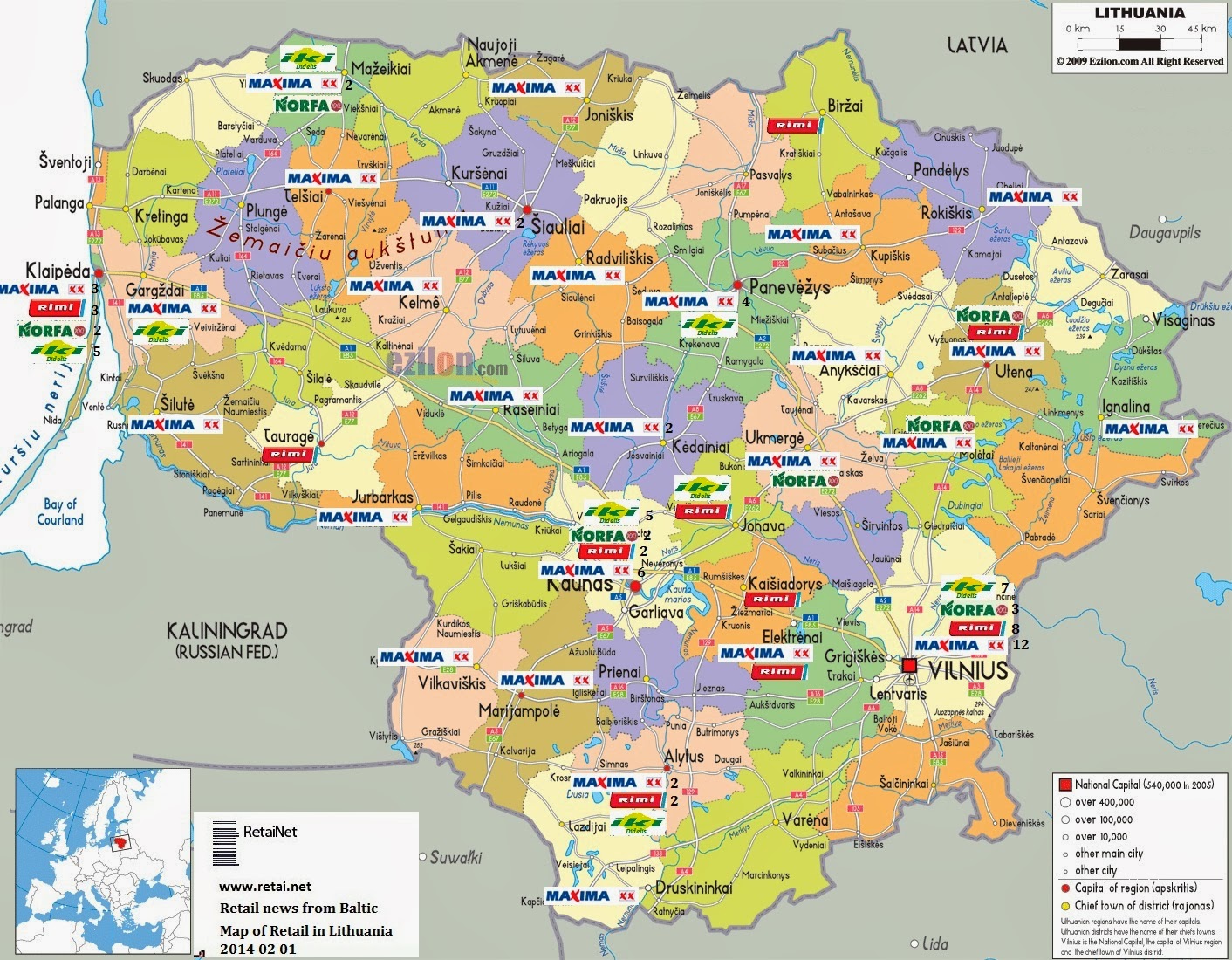 there are 4 retailers with supermarket format in lithuania maxima rimi norfa and iki maxima and norfa are domestic business there are 4 retailers with supermarket format in lithuania maxima rimi norfa and iki maxima and norfa are domestic business