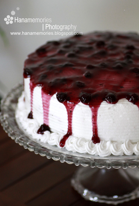 Hanas Family Blueberry Cake Sponge Cake