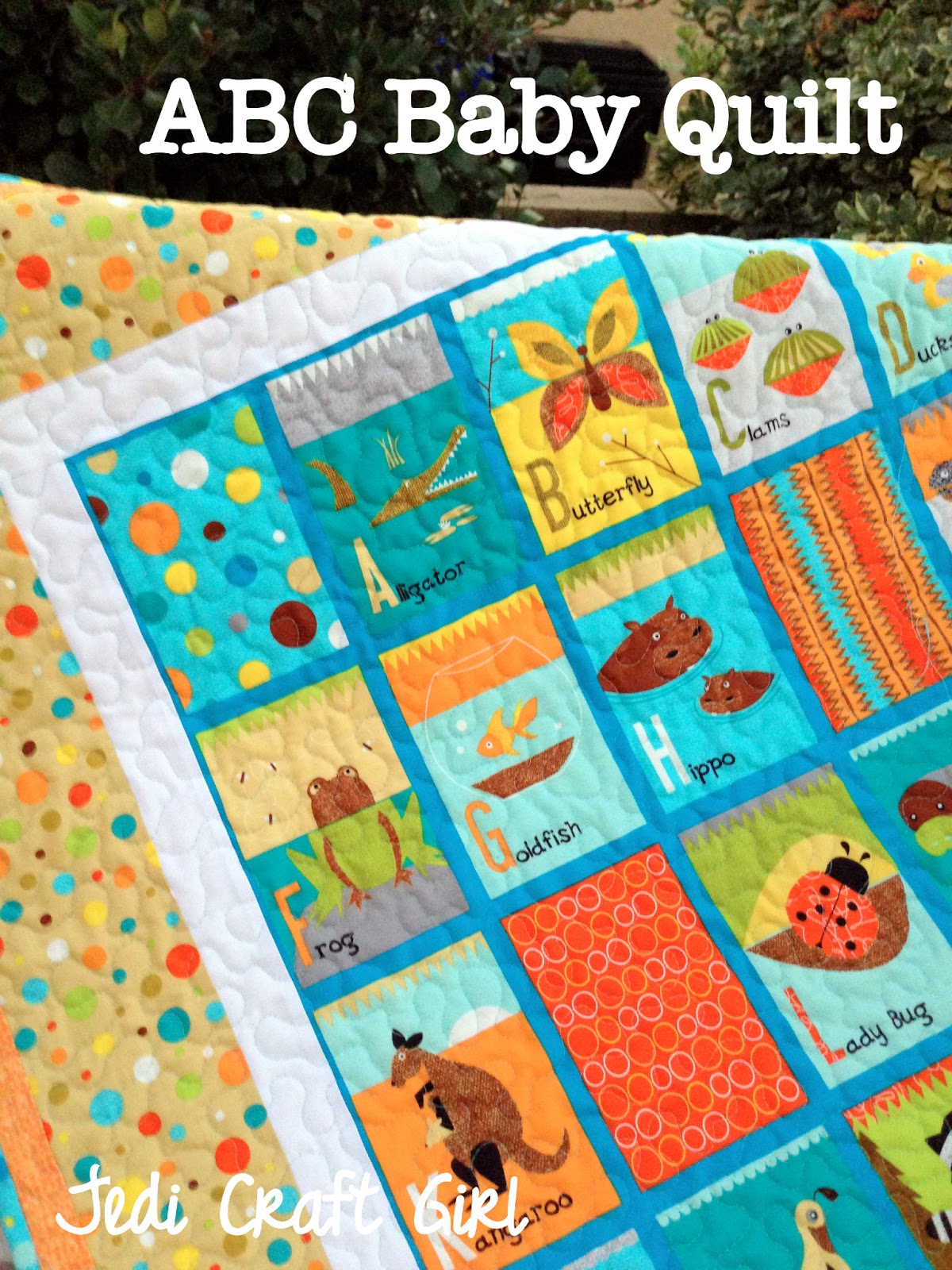 Jedi Craft Girl ABC Baby Quilt