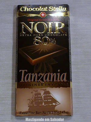 Chocolats Merveille Suisse: O Chocolate Noir 80% Tanzânia da marca Chocolats Stella