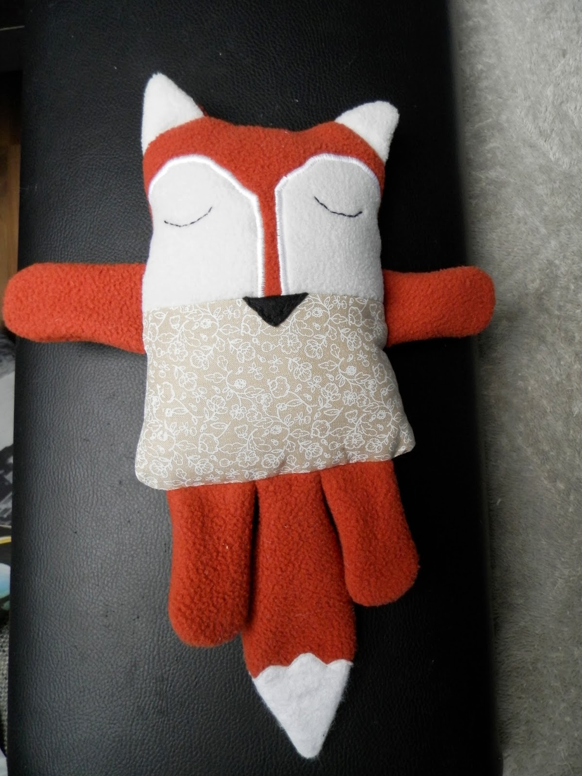 Coton et création : doudou renard
