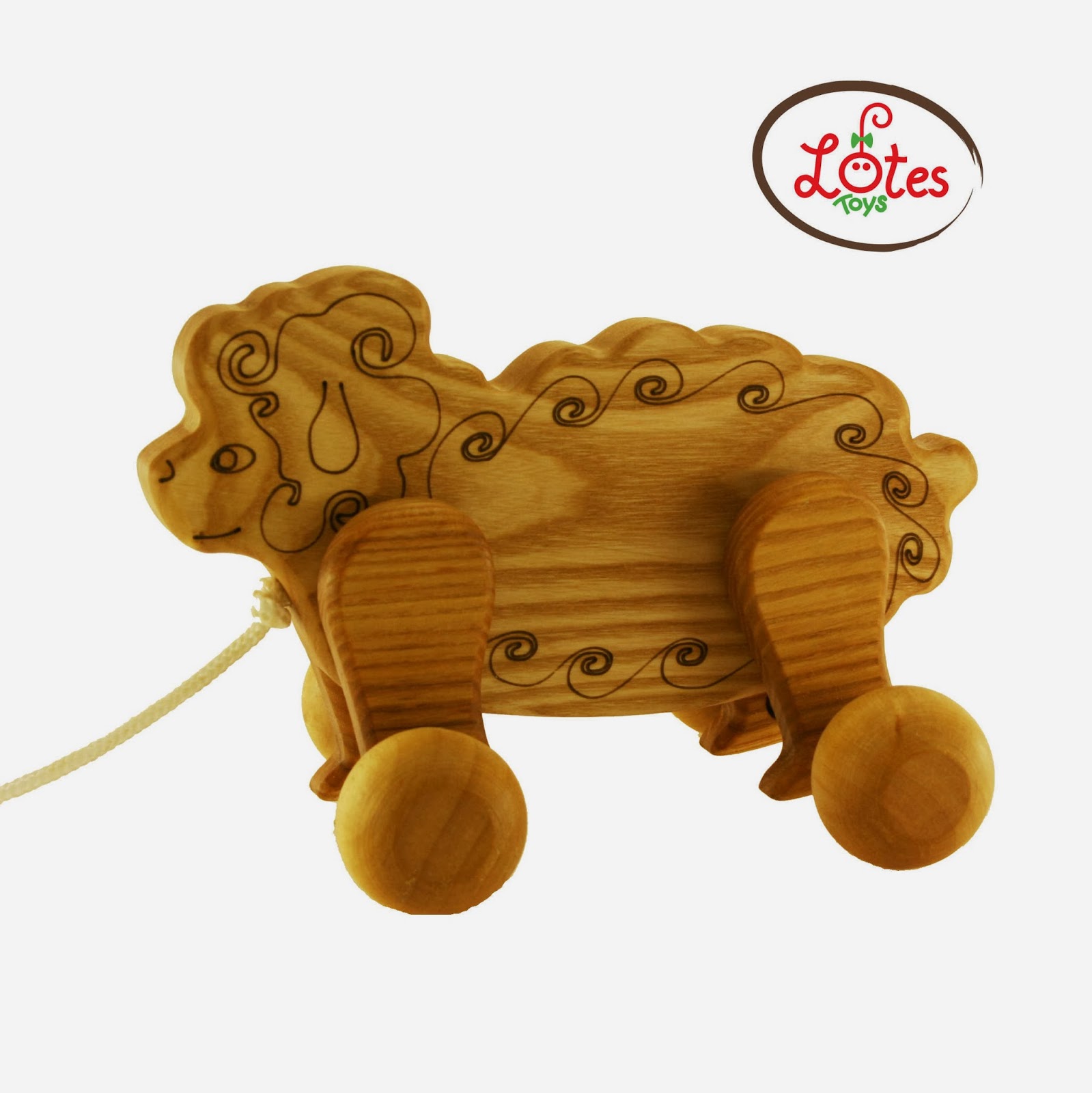 Lotes Wooden Toys NEW Pulltoys