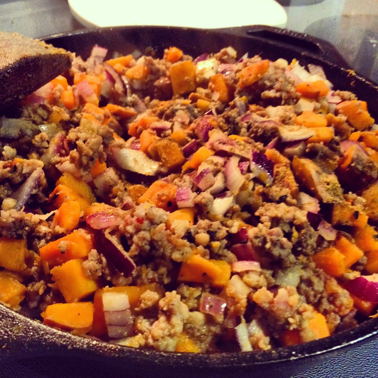 The Wholesome Folsom Sweet Potato + Turkey Sausage Hash
