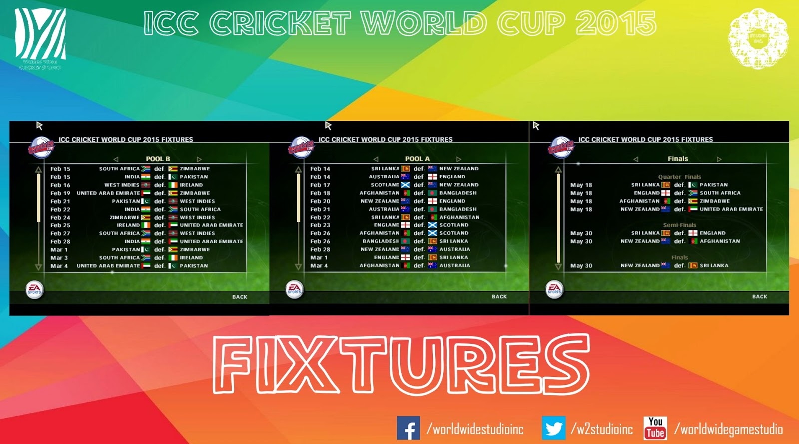 Icc World Cup 2015 Fixture Pdf Free Download