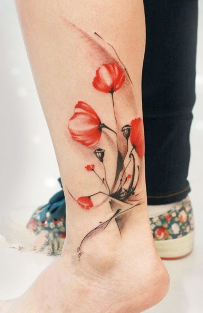 flower tattoo 6 - Inspiracje: tatuaże z motywem kwiatów