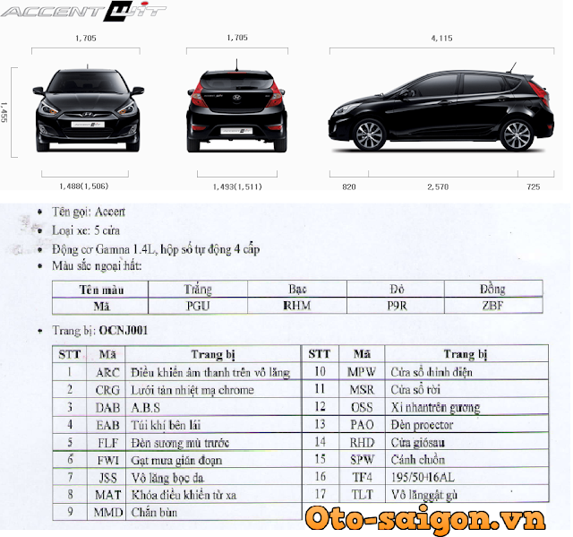 Xe Hyundai Accent Hatchback 5 cửa 2014 City Ford Đại Lý Xe Ôtô Ford