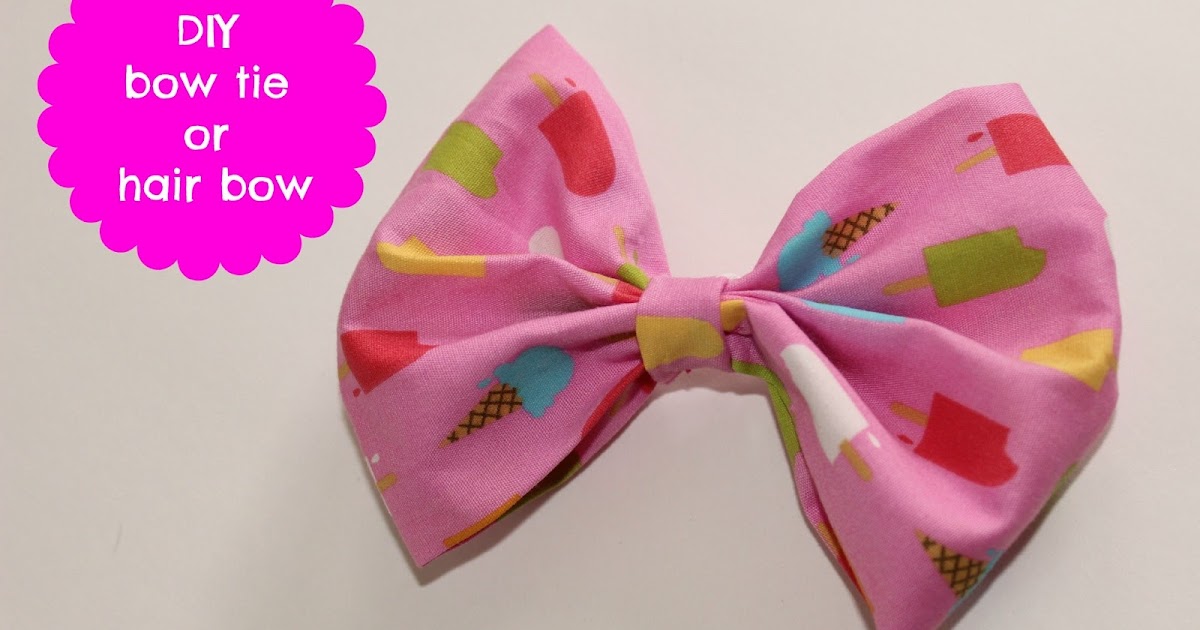 Life With Les Deux Diy Hair Bow Or Bow Tie Tutorial