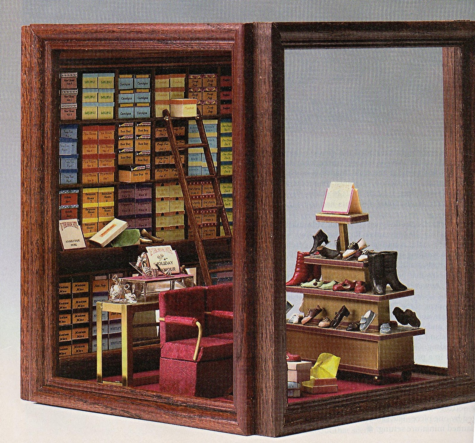 DYI DOLLHOUSE MINIATURES MAKING ROOMS & DISPLAY BOXES FROM PICTURE FRAMES