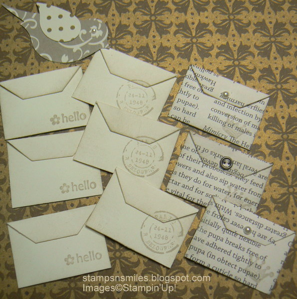 Stampsnsmiles Miniature Vintage Envelopes