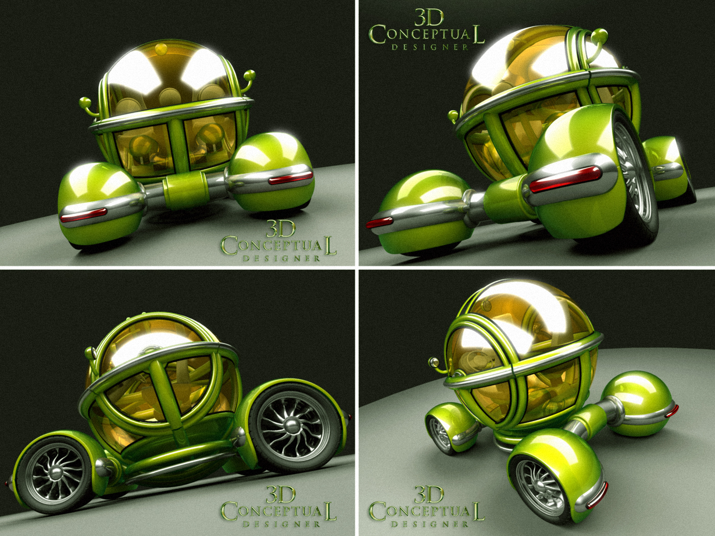 3DconceptualdesignerBlog Personal Project My Bubble Car Design 19892011