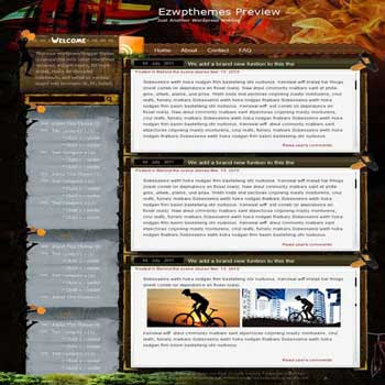 Dazzling Life blogger template. free blogspot template dark background