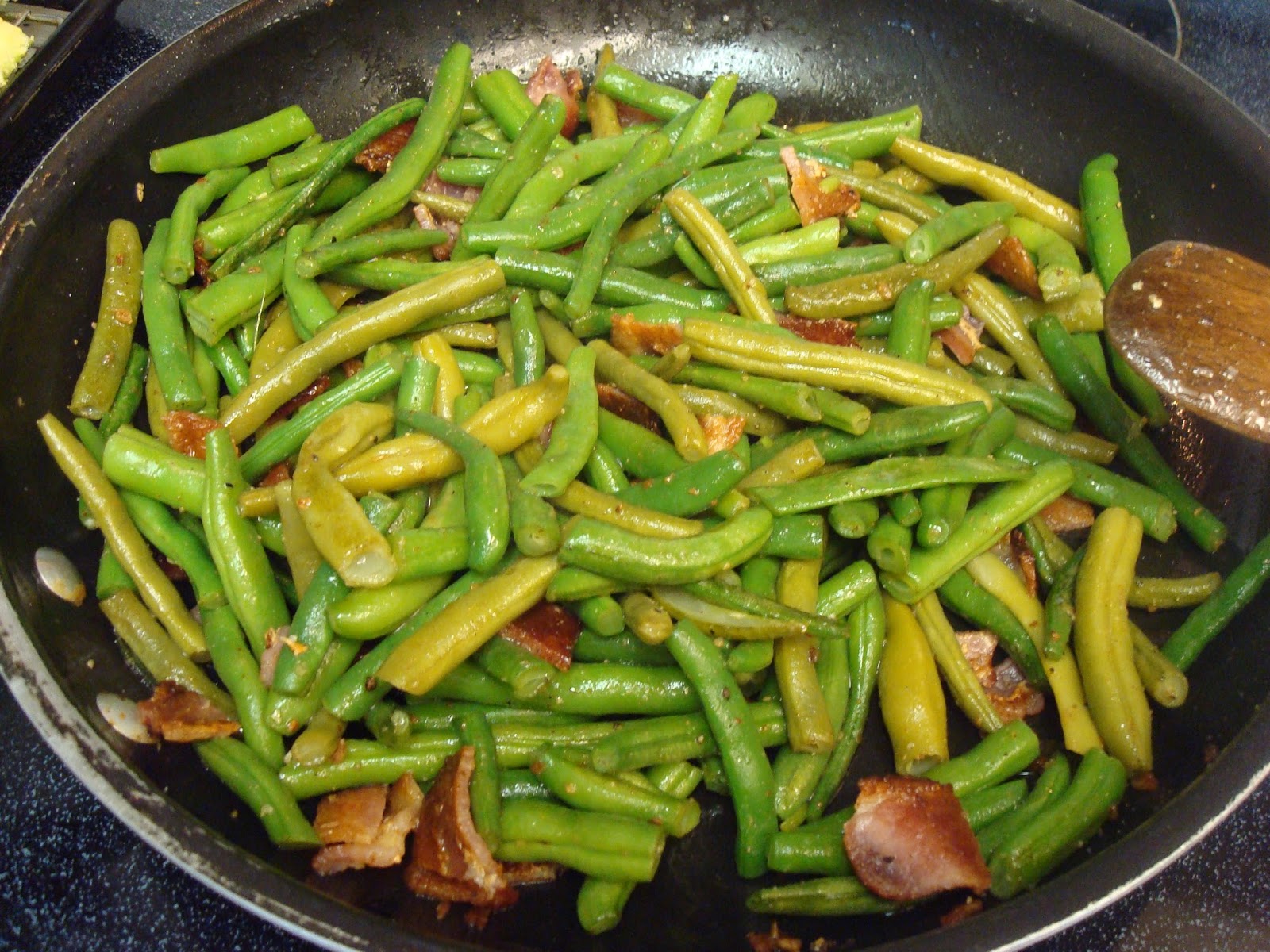 Make lemonade and more! Sauteed Green Beans and Bacon