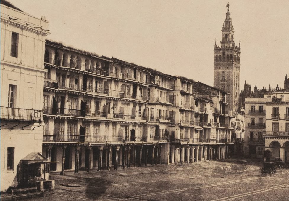 Fotos antiguas de Sevilla: Plaza de San Francisco y Ayuntamiento. 1833-1868  Reinado de Isabel II | GÉNOVA Café-Bar | Tapas · Restaurante · Comer en  Centro SEVILLA