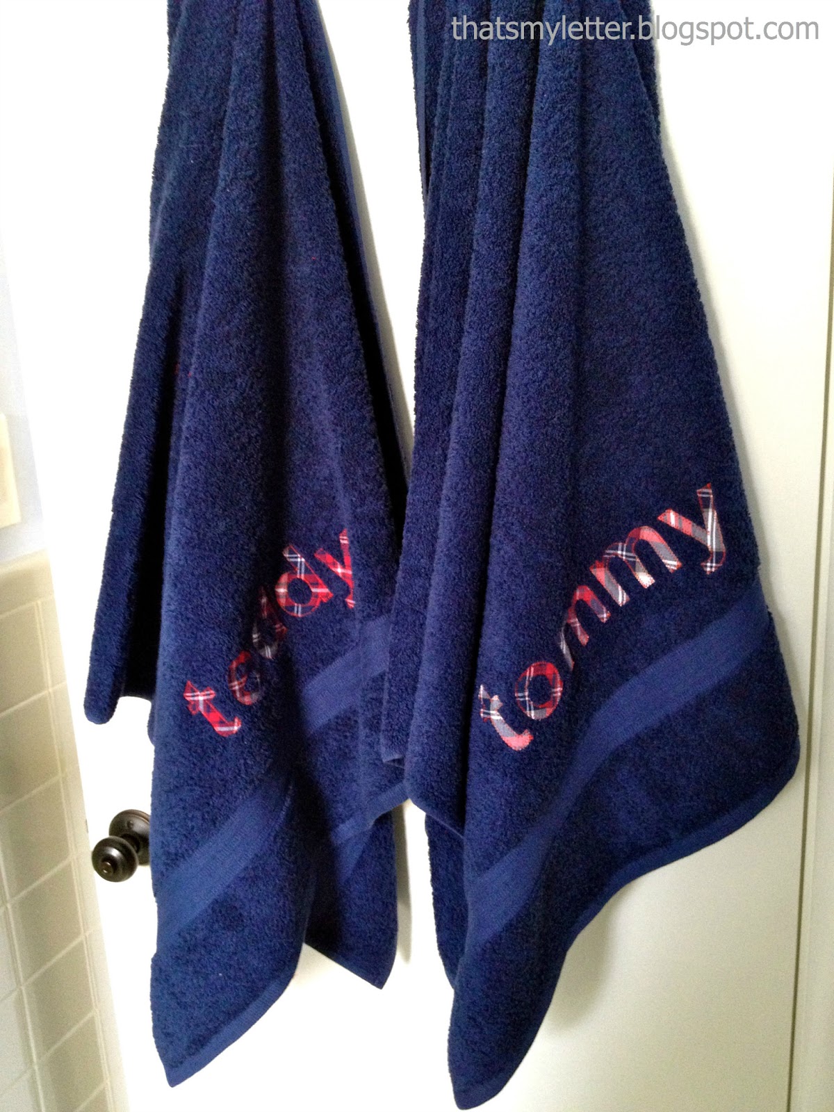 That's My Letter DIY Personalized Bath Towels