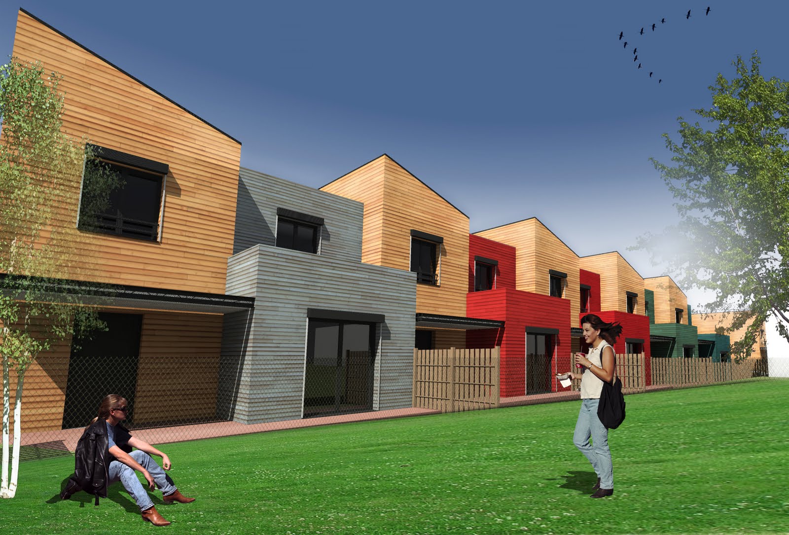 Logements semicollectif Chartres (28) Architecte Maison Bois Paris