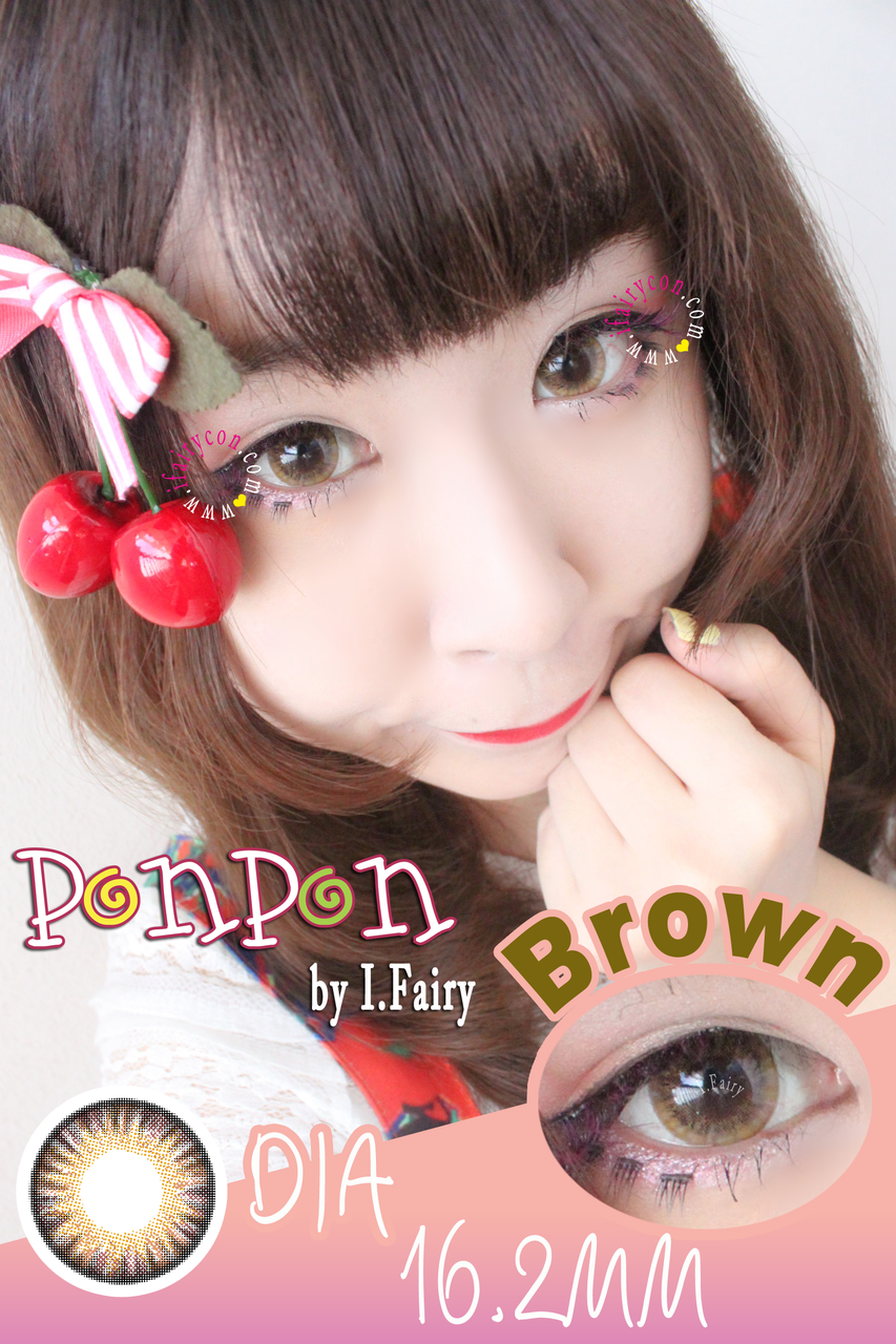 I.Fairy Pon Pon Brown circle lenses review