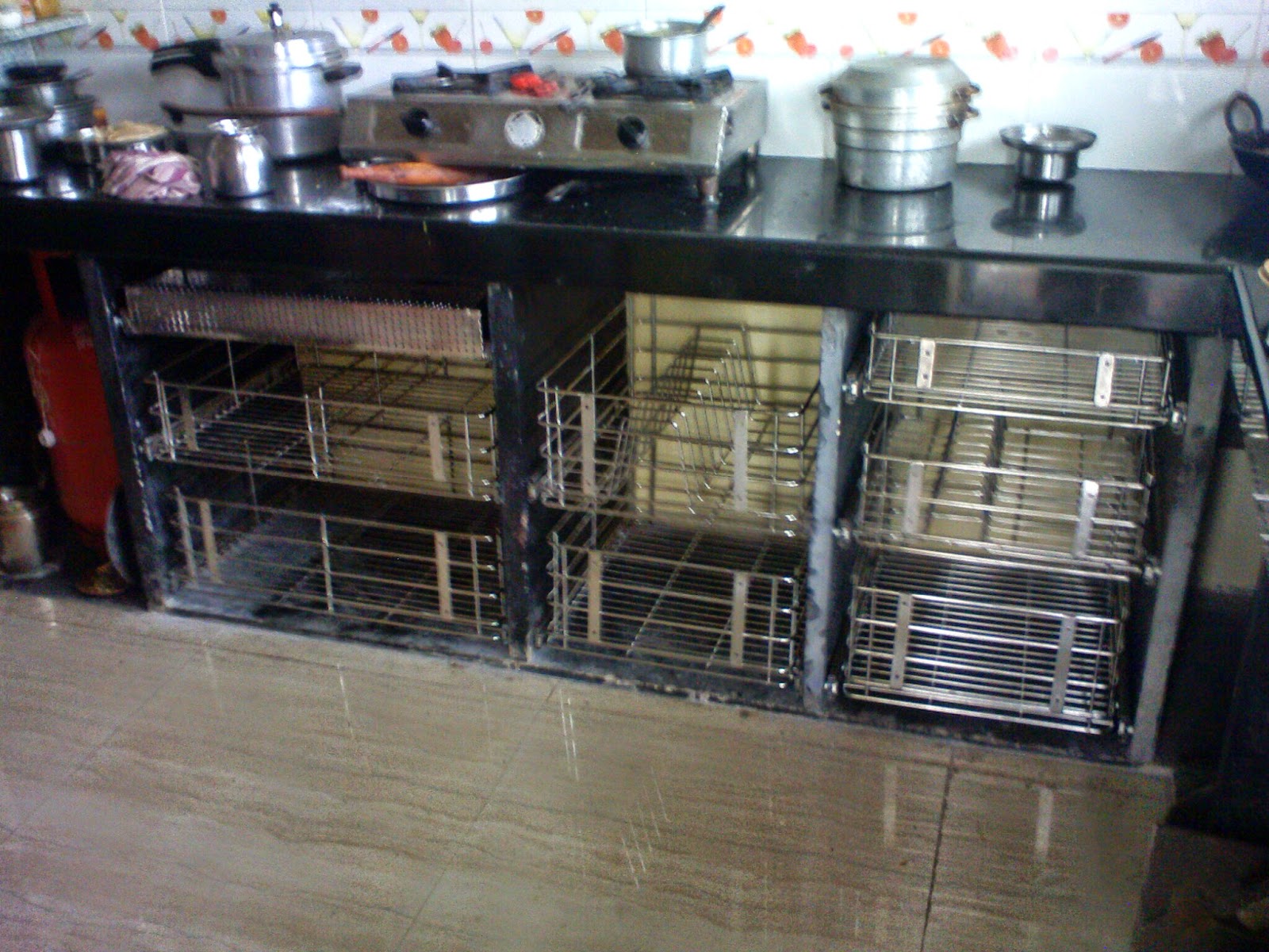 Om Kitchen Trolleys Modular Kitchen Trolleys