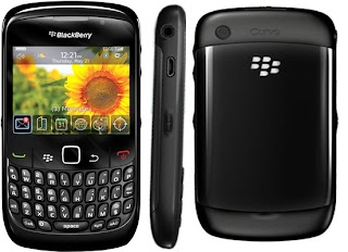 Blackberry Curve 8520 Front side and Back view
