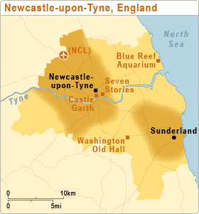 Newcastle Upon Tyne England Map Newcastle Upon Tyne England Map