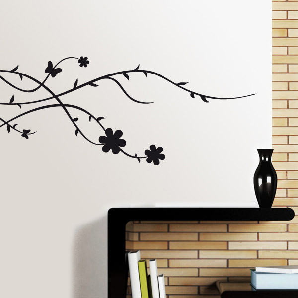 VINILO DECORATIVO PARA PARED | FLORAL 11 W153 | CDM Vinilos Decorativos