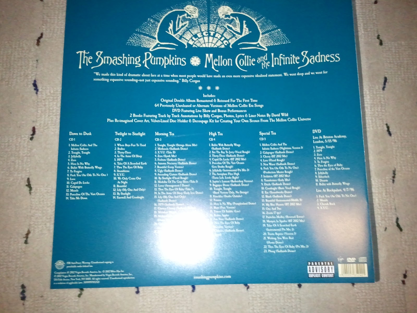 Junk Food For Thought Review The Smashing Pumpkins/ Mellon Collie and