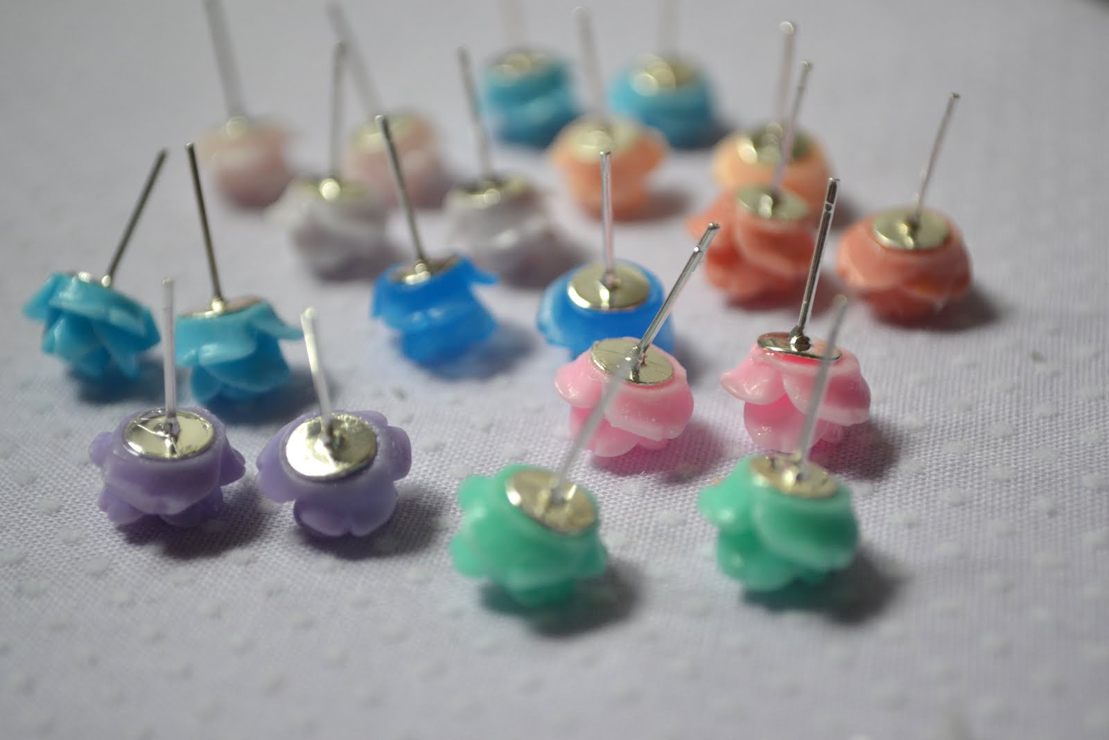 p.s.♡ diy rose earrings