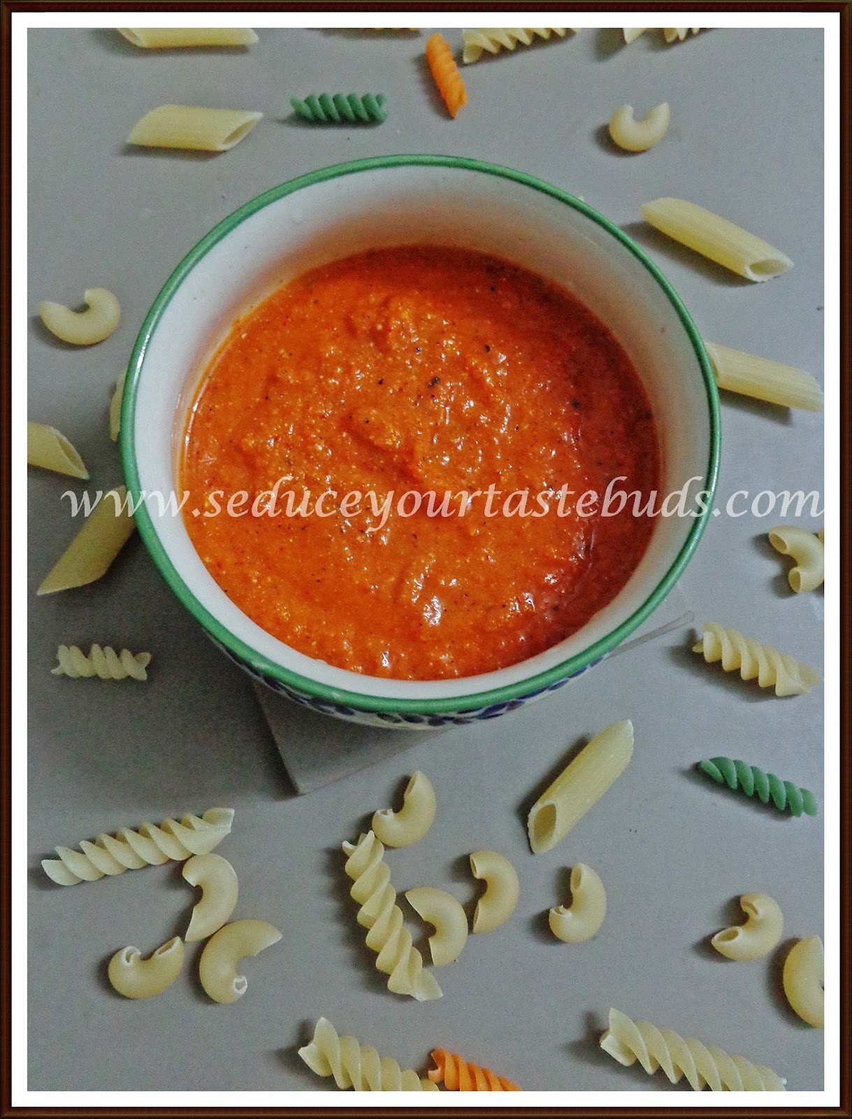 Roasted Red Bell Pepper Pasta Sauce Seduce Your Tastebuds...