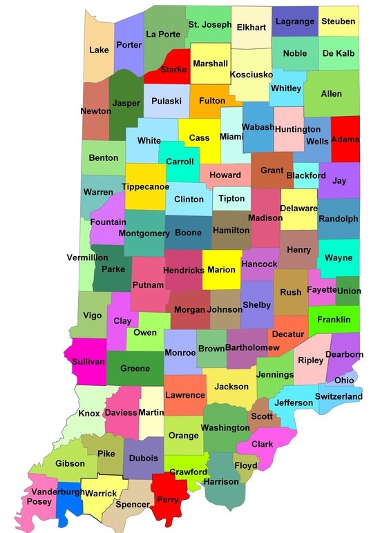 Map Of Indiana State Map Of Usa Map Of Indiana State Map Of Usa