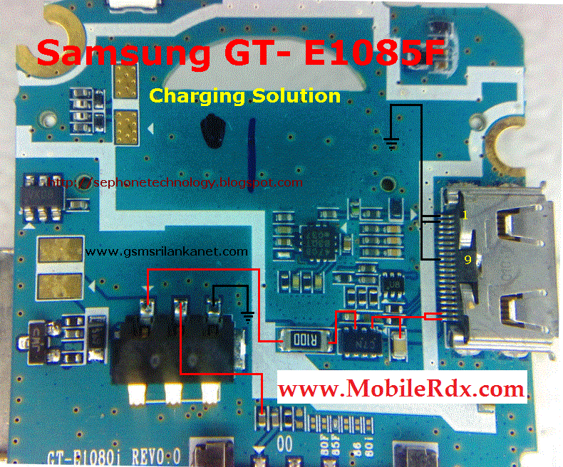 سامسونج E1085 حل مشكلة شحن Samsung+GT-E1085F+Charging+Solution
