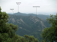 Vistes sobre el sector meridional de la Serra de Picancel Vistes sobre el sector meridional de la Serra de Picancel