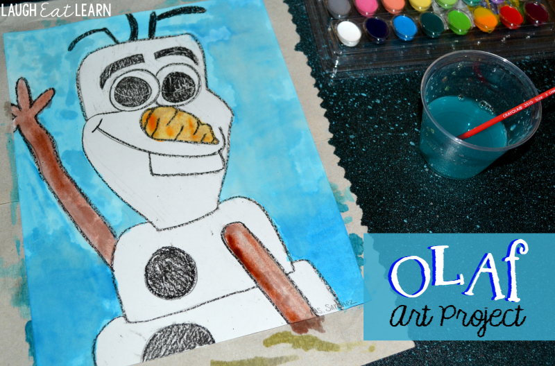 Olaf Art Project! Laugh Eat Learn