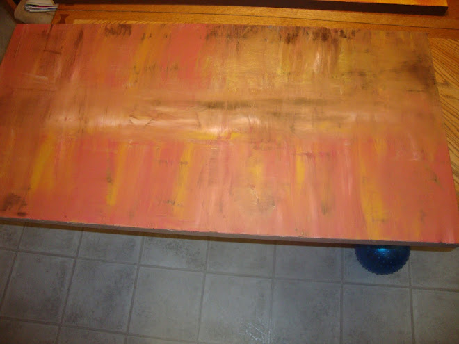 Abstract Pink Gold 48 x 24" 3/4" edge