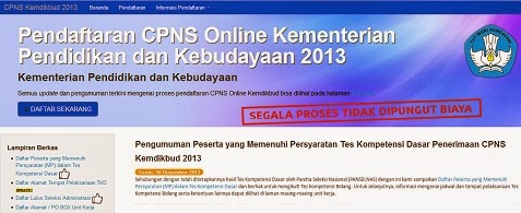 Pengumuman Kelulusan Hasil TKB CPNS Kemendikbud 2013
