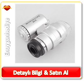 Öğrenci Çocuklara Hediye LED Işıklı Mini Mikroskop