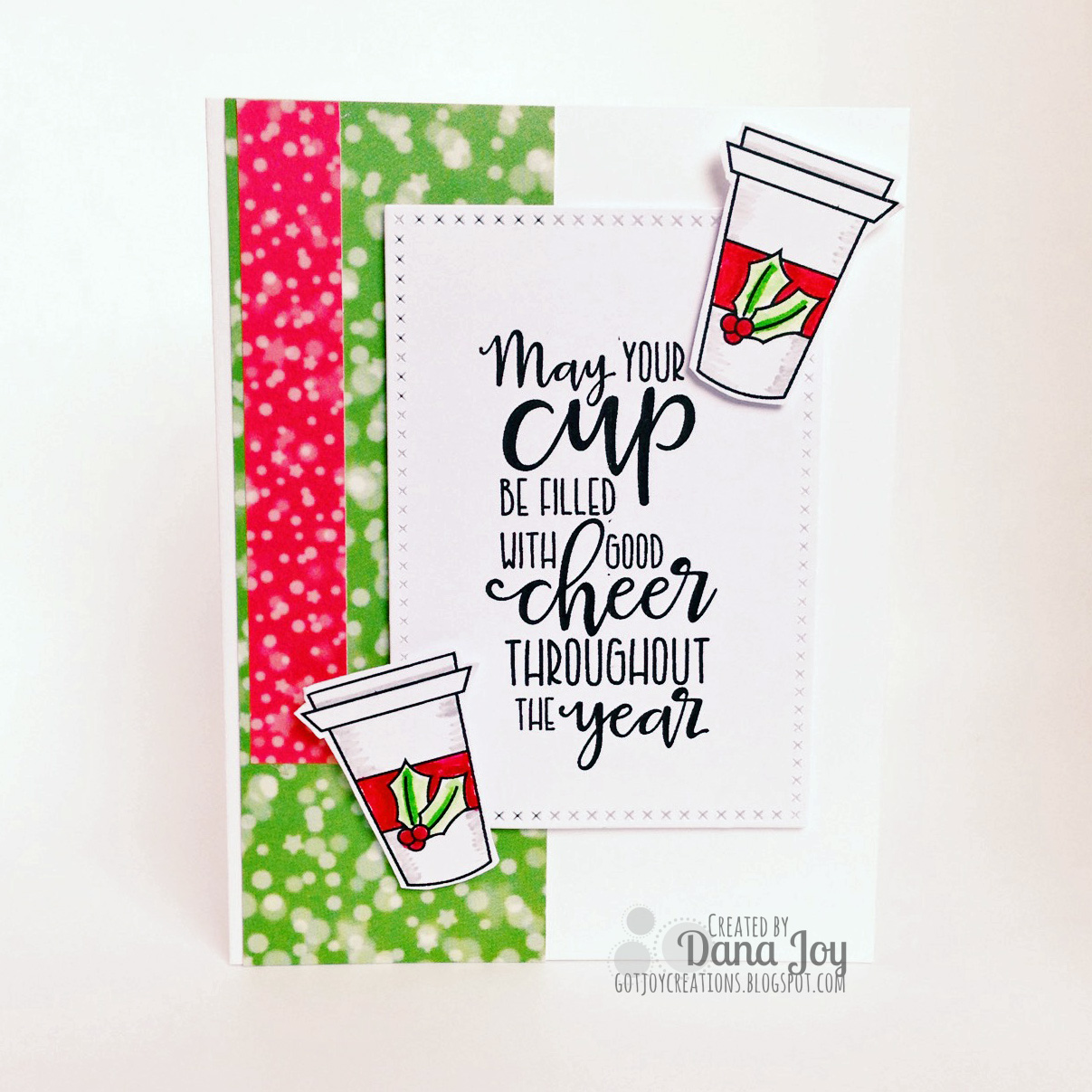 Coffee Inspired Holiday Card Got Joy Creations by Dana Joy