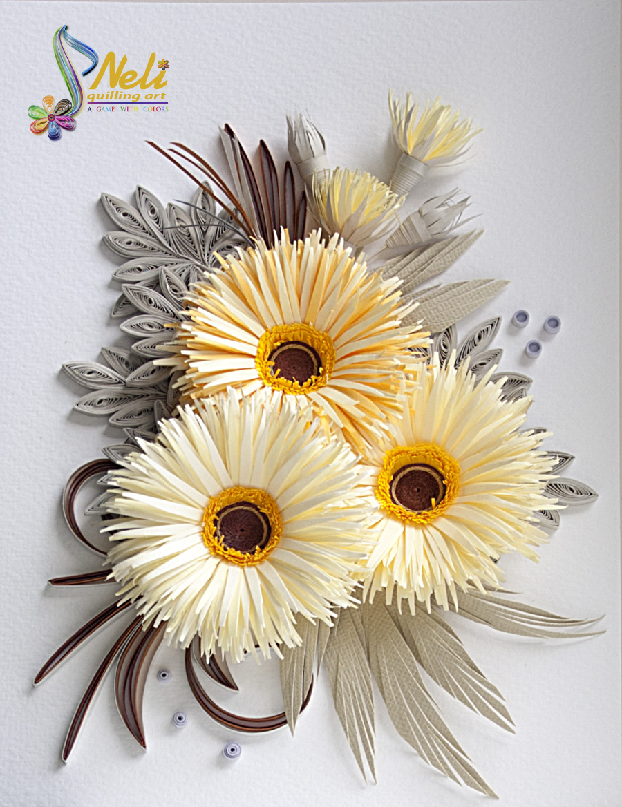Neli Quilling Art Daisies