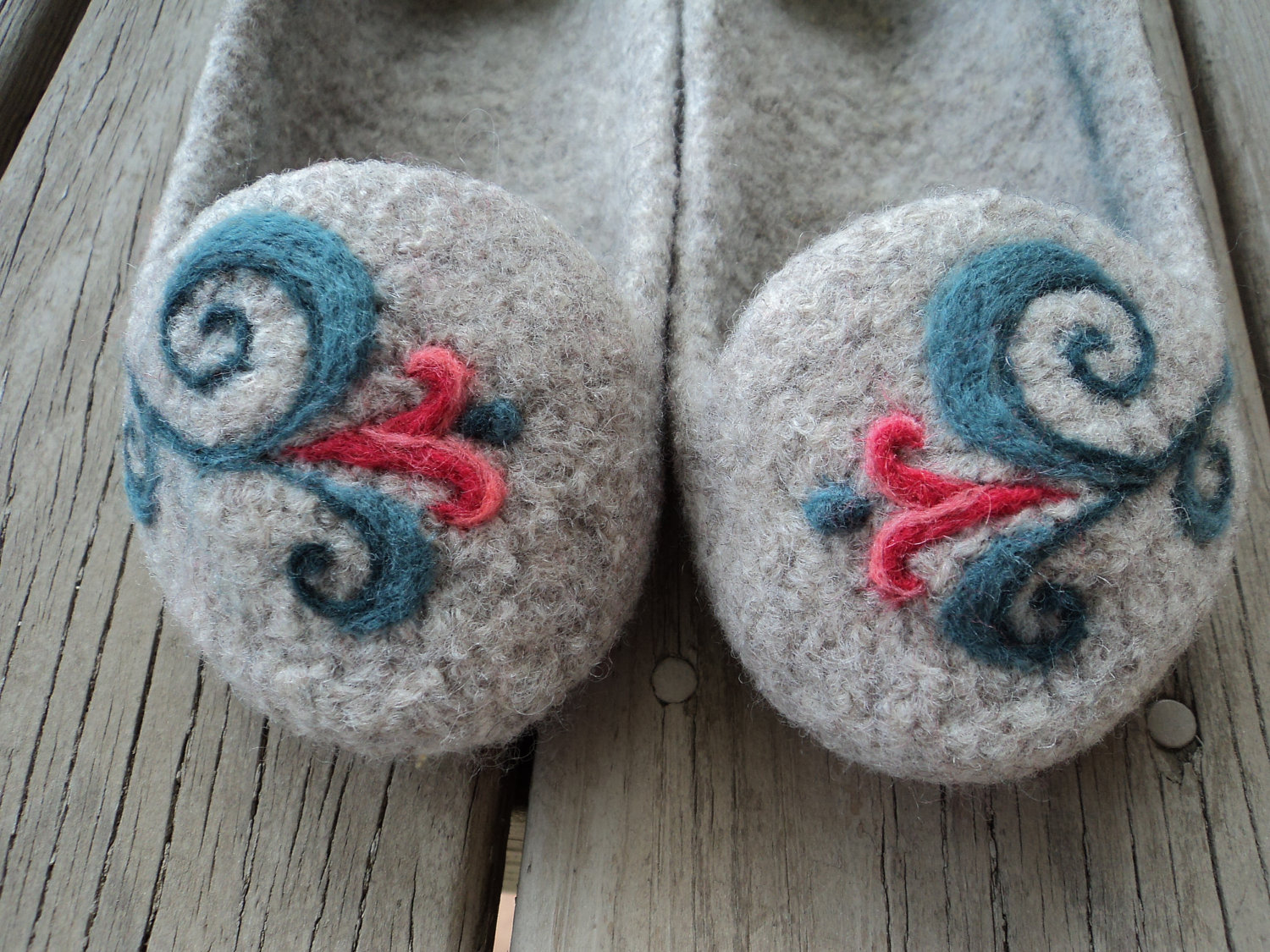 Wool and Whims New Summer Needle Felted Slippers