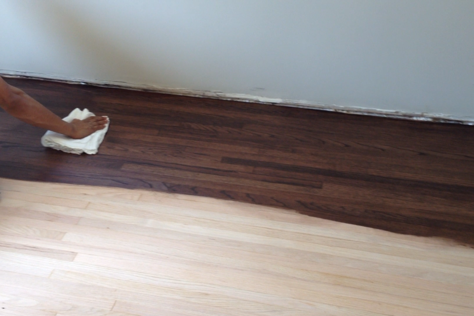 Wood Floor Staining Coloring Changing wood floor color