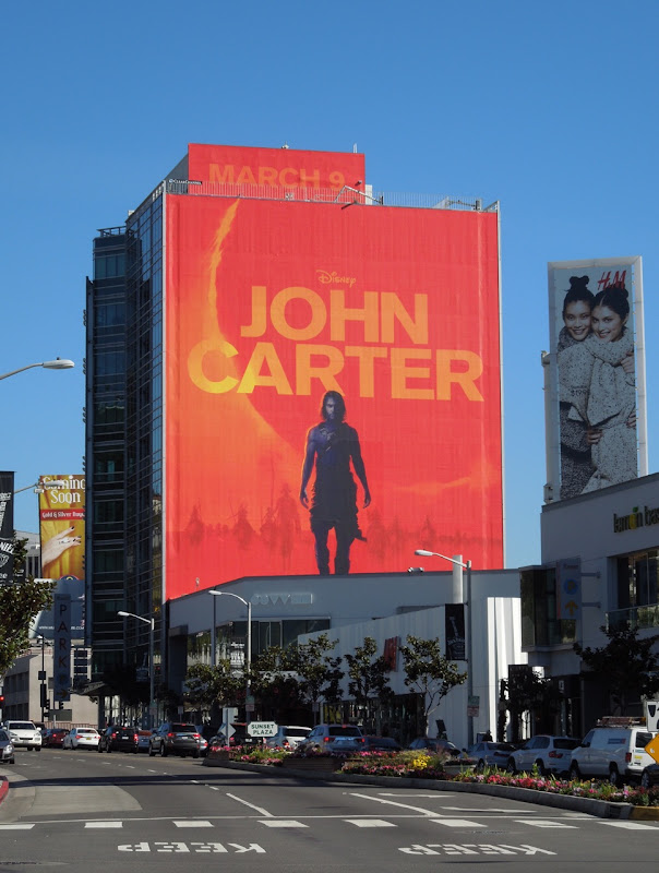 Giant John Carter movie billboard