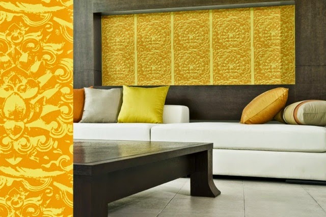 geometric wallpaper patterns : gold ornaments hand painted wallpaper patterns