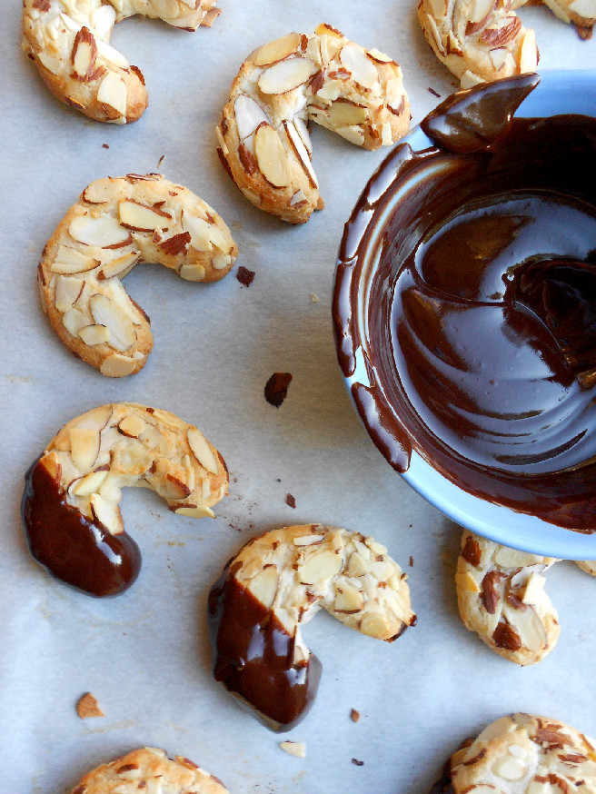 ChocolateGlazed Almond Horns FourDaysofEid Confessions of a