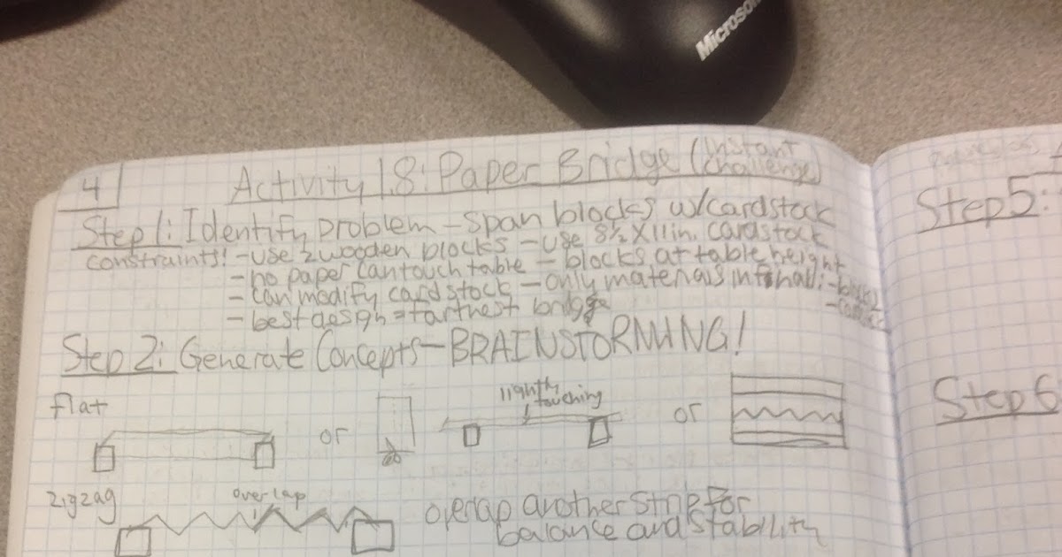 Bendita�s Engineering Portfolio IED Activity 1.8 Paper Bridge