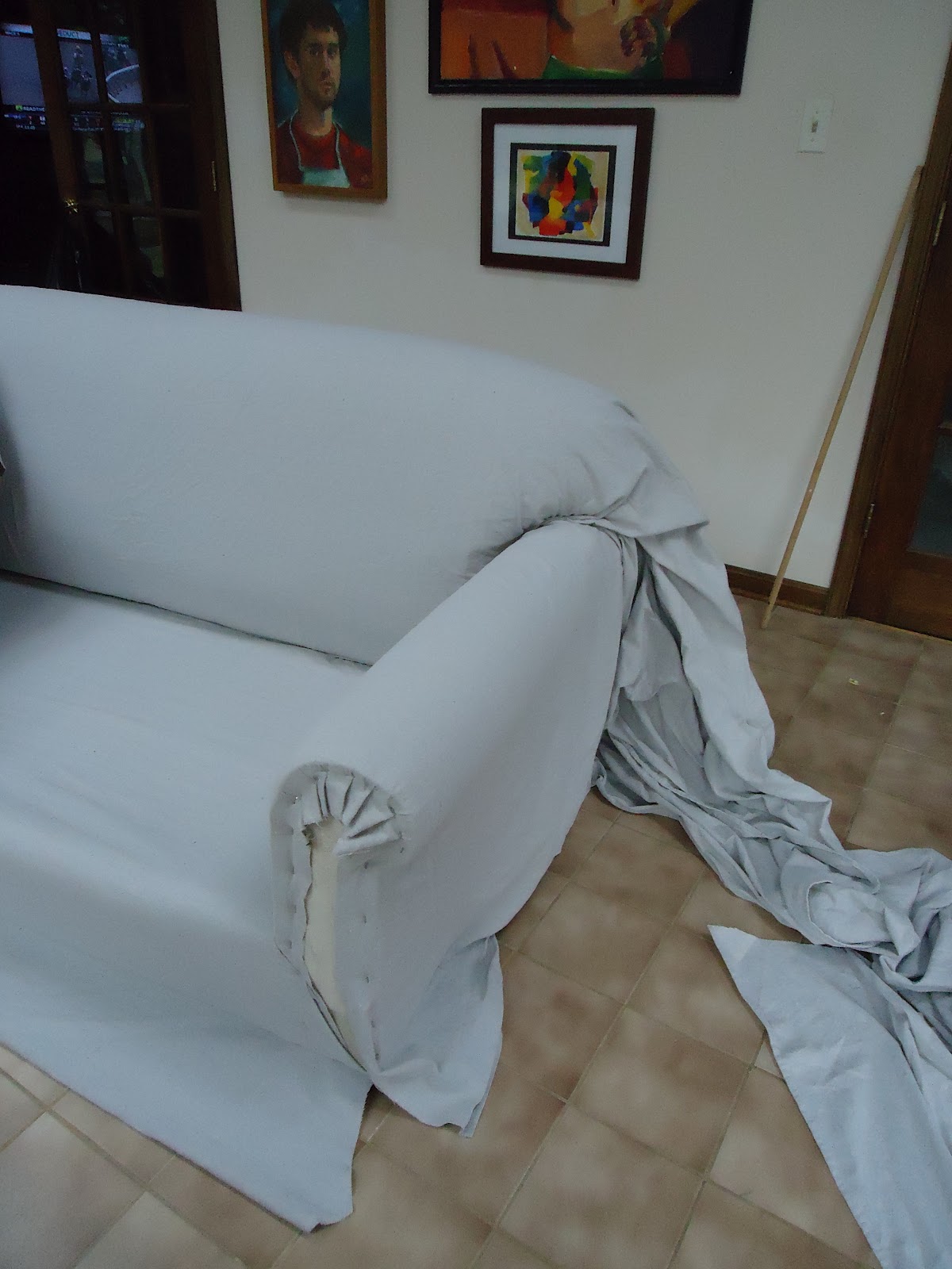 Powell Brower At Home My First Sofa Reupholster