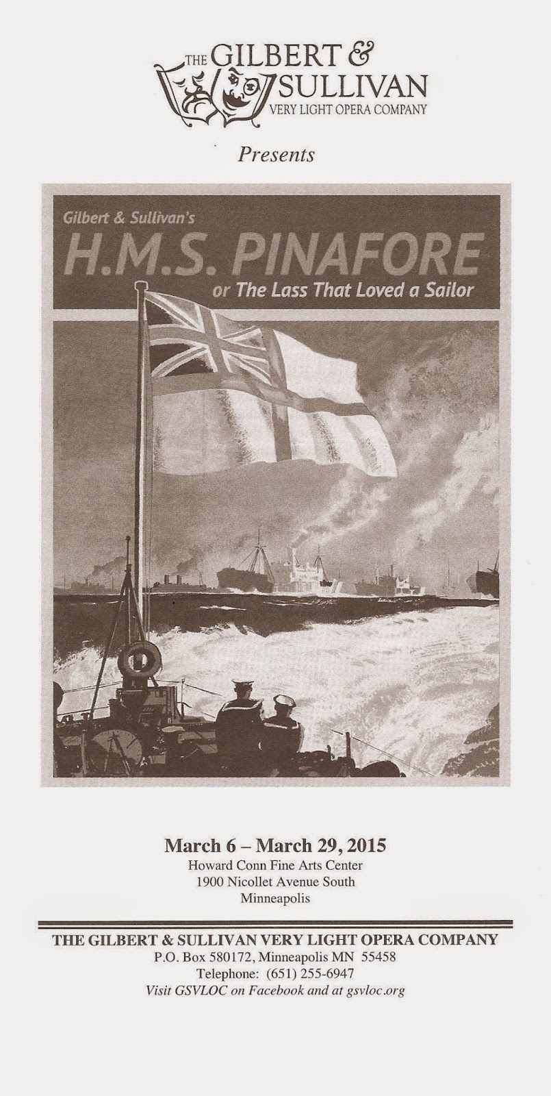 Cherry and Spoon "H.M.S. Pinafore" by Gilbert and Sullivan Very Light