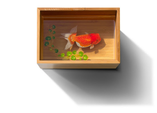 3D Portraits of Undersea Creatures Painted onto Resin