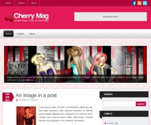 Cherry Mag Blogger Template