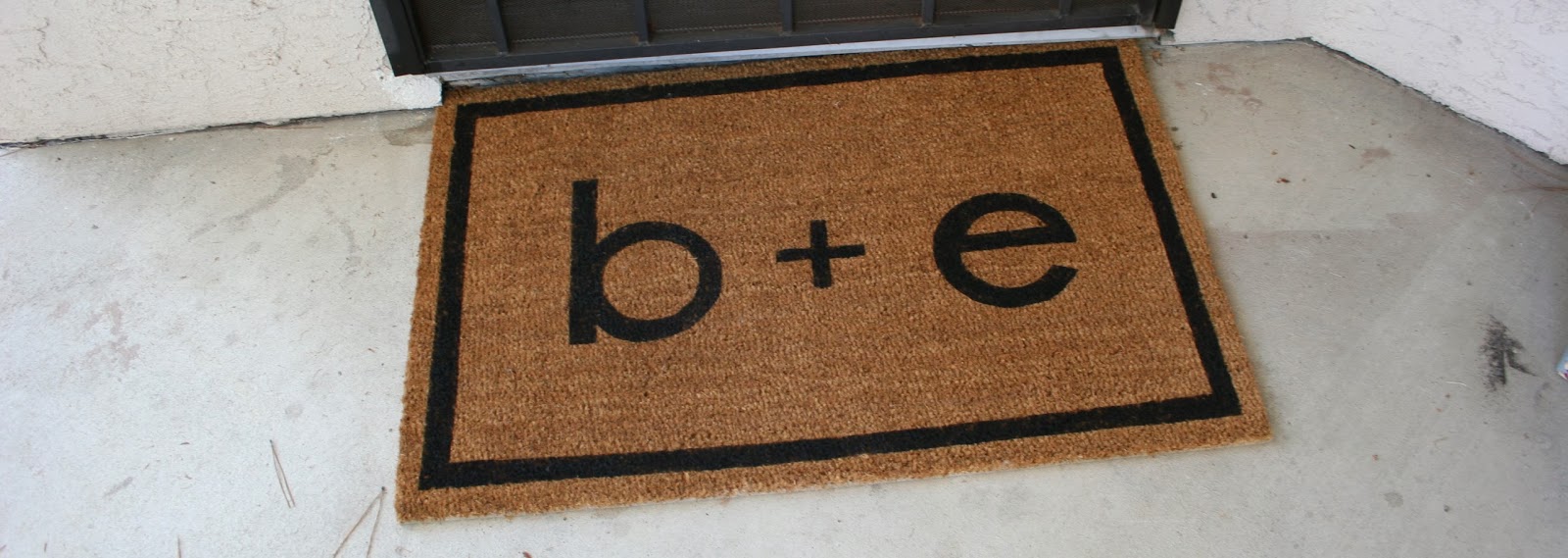Just A Darling Life diy. personalized doormat