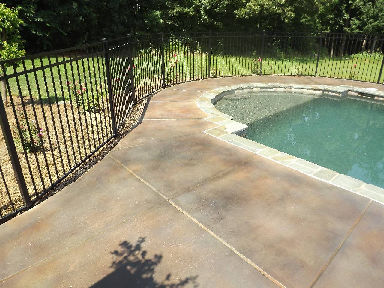 Atlantic Coast Concrete Stained Pool Deck Lexington NC